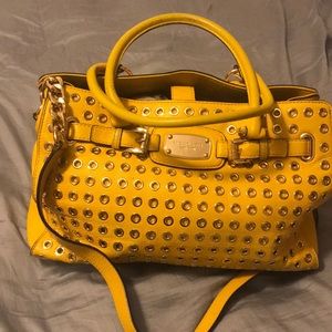 Micheal Kors yellow large shoulder bag